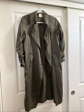 Elie Tahari Olive Green Trench Coat